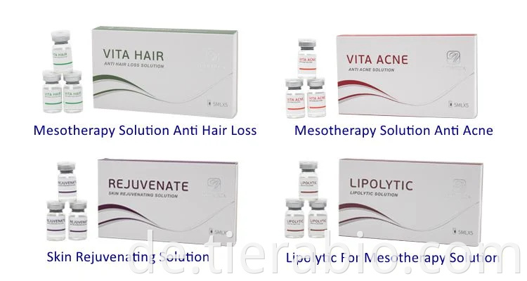 Dermeca Vita Hair Solution Injizierbarer Meso-Cocktail zur Haarinjektion 5 ml Anti-Haarausfall